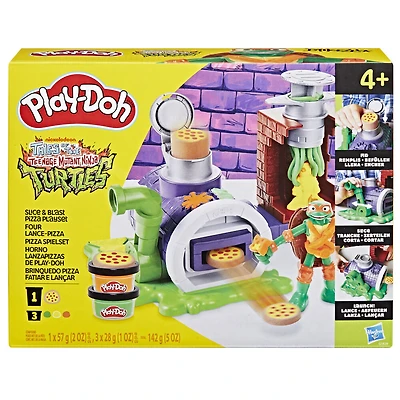 Play-Doh Les Tortues Ninja Four lance-pizza, coffret de pâte à modeler