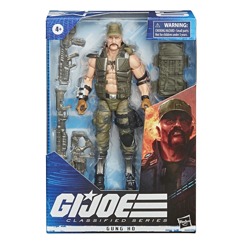 G.I. Joe Classified Series, figurine Gung Ho 07 premium à collectionner de 15 cm, accessoires multiples