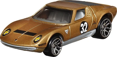 Hot Wheels 1:64 Scale Die-Cast Vintage 1971 Lamborghini Miura Racing Club Car