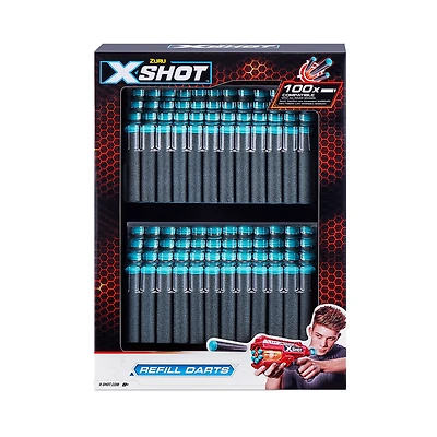 Ensemble de recharge de fléchettes en mousse X-Shot Excel (100 fléchettes)