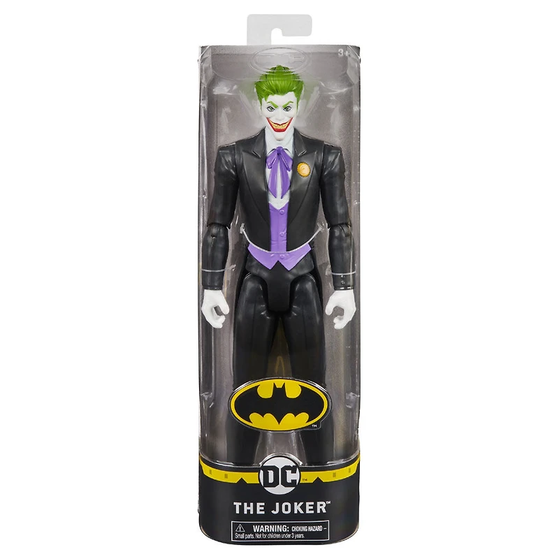 BATMAN, Figurine articulée THE JOKER (costume noir) de 30 cm