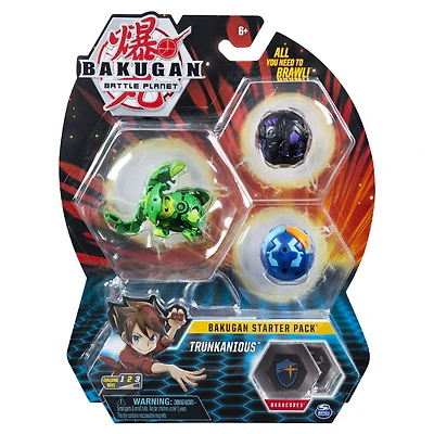 Bakugan, Starter Pack 3 personnages, Trunkanious, Créatures transformables à collectionner