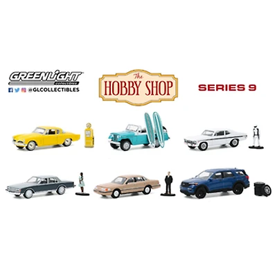 1:64 The Hobby Shop Séries 9 - Les couleurs et les motifs peuvent varier - une par commande