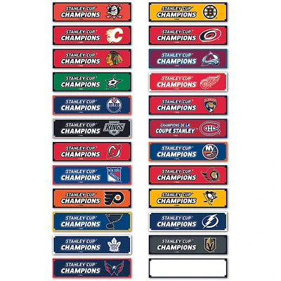 14 Inch Stanley cup replica with multi NHL team stickers