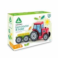 Early Learning Centre Wooden Tractor and Trailer - Édition anglaise - Notre exclusivité