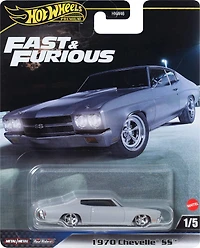 Hot Wheels Cars, Premium Fast & Furious 1970 Chevelle SS (rouge) voiture pour adultes collectionneurs