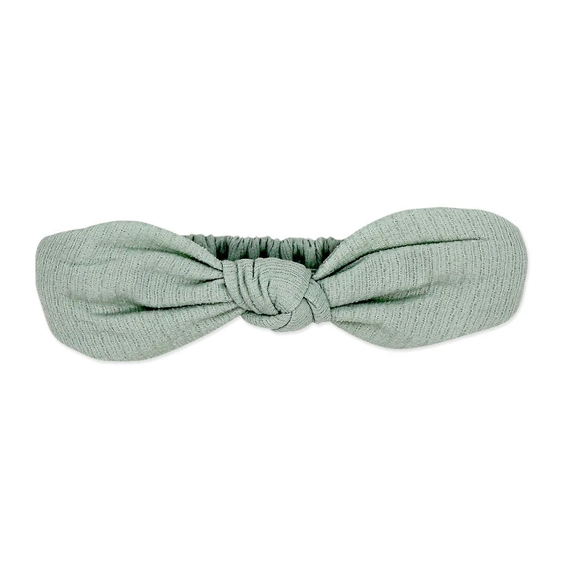 Baby Mode Ensemble 3 pièces en tricot froissé : motif floral vert