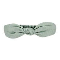 Baby Mode Ensemble 3 pièces en tricot froissé : motif floral vert