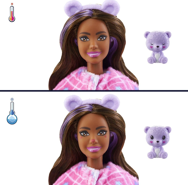 Barbie-Poupée Cutie Reveal Série Fantasy-Costume d'ours en peluche