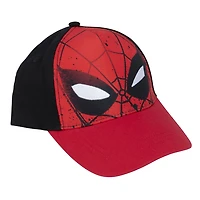 Marvel Casquette, Enfant, Visière Plate, «Yeux» De Spider-Man Rouge