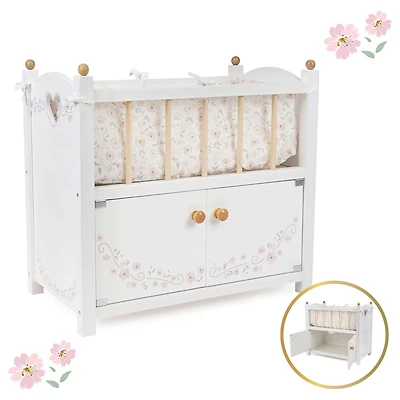 Lit en bois 2 en 1 avec cabine, Little Flora