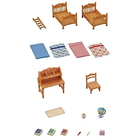 Chambre d'enfant Calico Critters, ensemble de meubles et d'accessoires pour maison de poupée