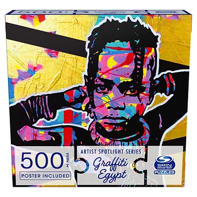 500-Piece Jigsaw Puzzle, Graffiti Egypt, Morning, by Spin Master Puzzles - English Edition