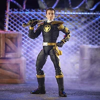 Power Rangers Lightning Collection, Dino Tonnerre Ranger Noir, figurine articulée premium de 15 cm de collection