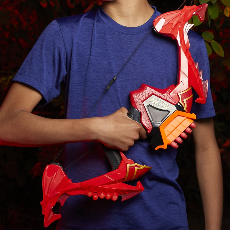 Nerf DragonPower, arc à fléchettes Skyblaze, inspiré de Dungeons and Dragons, 10 fléchettes Nerf, range 5 fléchettes - Notre exclusivité