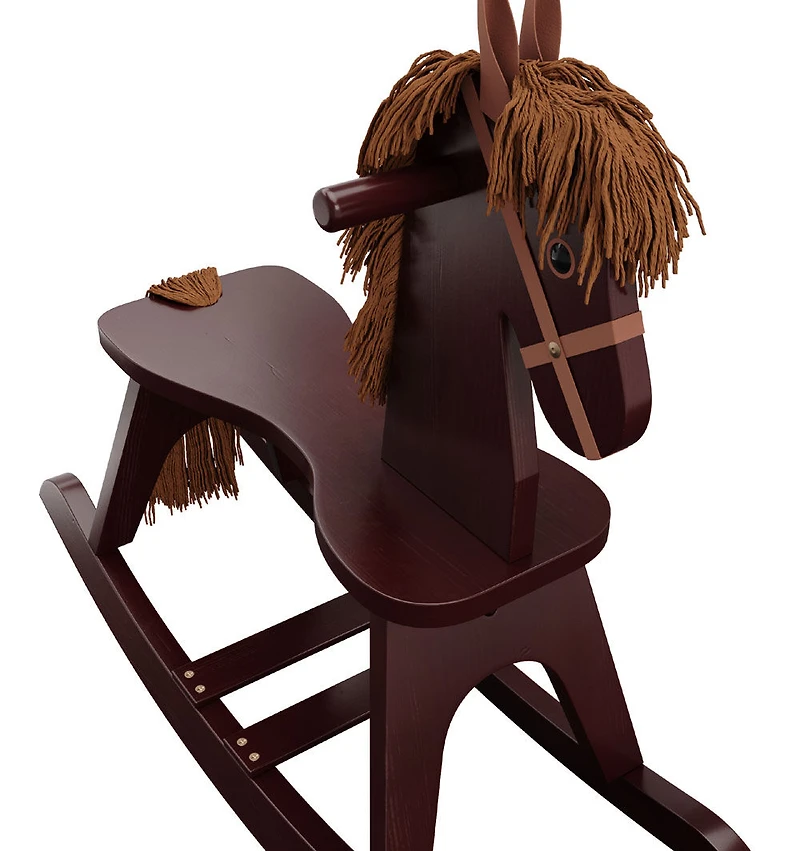 Storkcraft Wooden Rocking Horse - Espresso