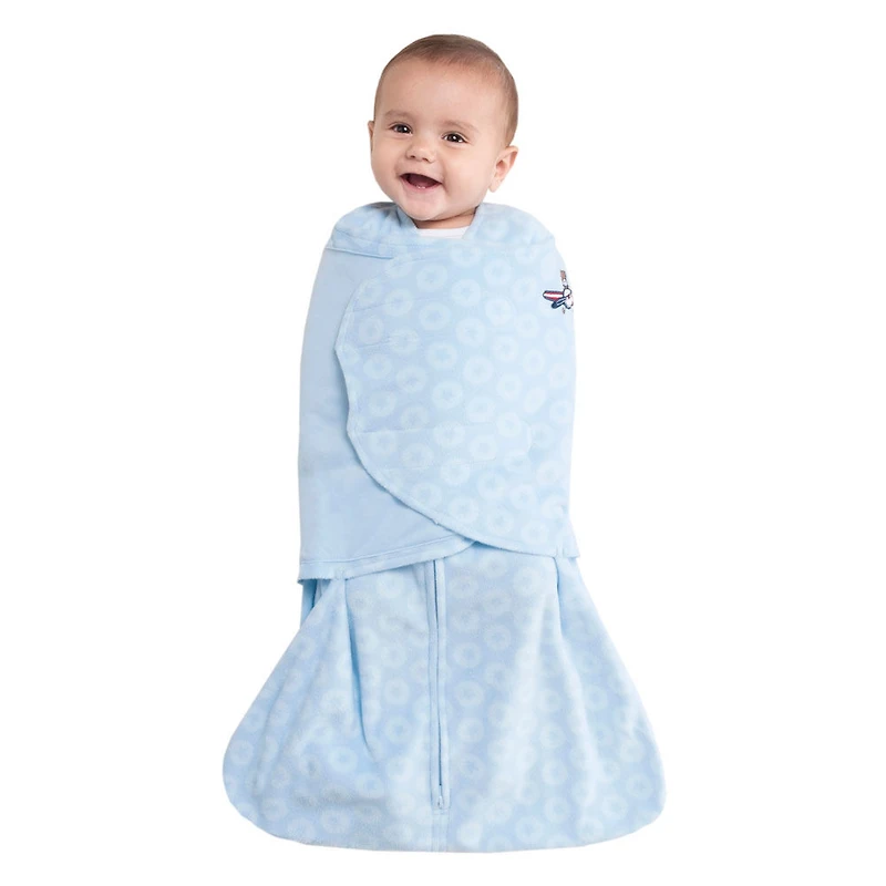 Halo SleepSack Swaddle - Blue Aviator - Micro-Fleece - Newborn