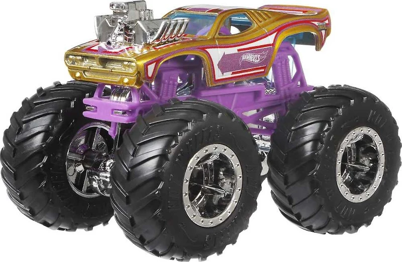 Hot Wheels Monster Trucks, 1:64 Scale Monster Trucks Toys, Set of 5