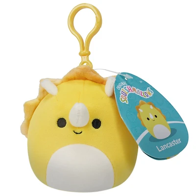 Squishmallows Clip-On 3.5" - Lancaster le Triceratops jaune