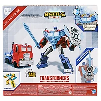 Transformers Battle Call Officer, figurine Optimus Prime à conversion classe Officier de 25 cm, jouets pour enfants, à partir de 6 ans