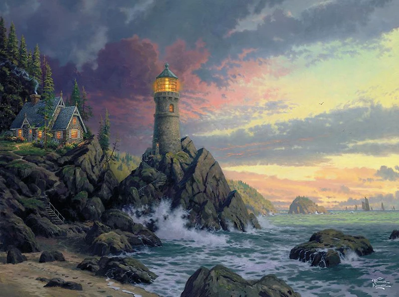 Ceaco - Thomas Kinkade - Casse-Tête 1000 Piece - Rocher De La Rédemption