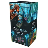 Campaign Dice Tower, Portable 7 Polyhedral Dice Role-Playing Board Games DND Dungeons Dragons MTG Magic the Gathering