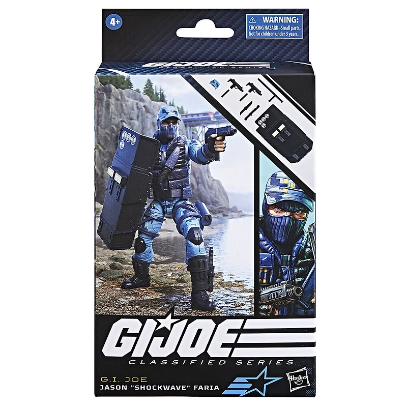G.I. Joe Classified Series, figurine de collection Jason " Shockwave " Faria 105 de 15 cm