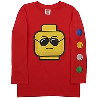 T-shirt à manches longues Lego Face Rouge