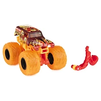 Monster Jam, Monster truck Grave Digger officiel, véhicule en métal moulé, série Elementals Trucks, échelle 1:64