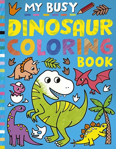 My Busy Dinosaur Coloring Book - English Edition