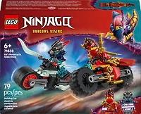 LEGO NINJAGO La Course à Moto de Kai, Ensemble de Jeu avec 2 Motos Ninja et 2 Figurines 71838