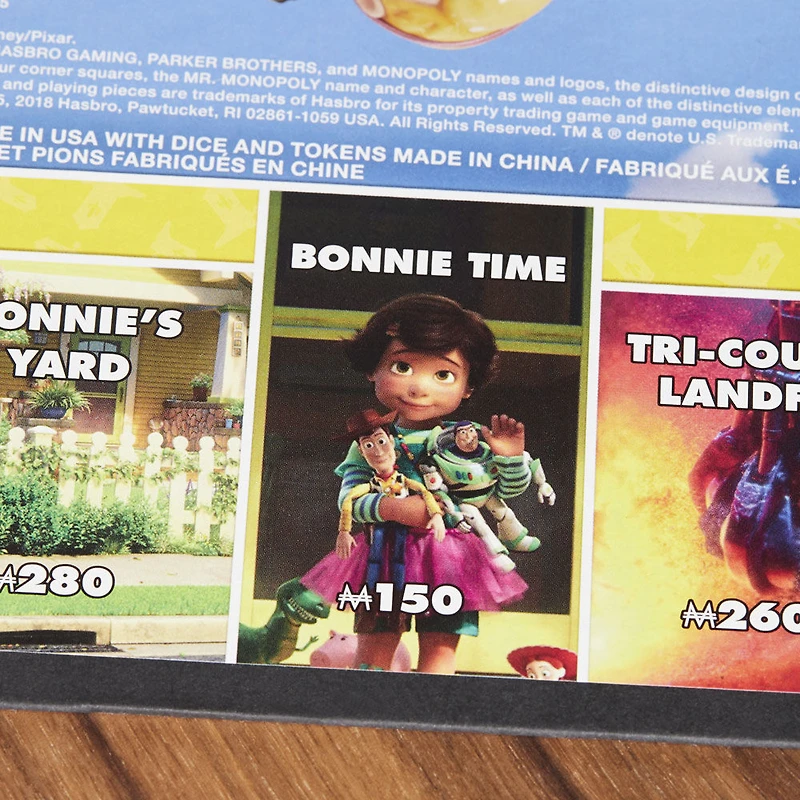 Jeu de plateau Monopoly Histoire de jouets