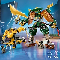 LEGO NINJAGO Les robots de l'équipe ninja de Lloyd et Arin 71794 Ensemble de jeu de construction (764 pièces)