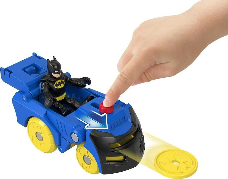 DC Super Friends-Coffret Batman et Batmobile Head Shifters-Imaginext