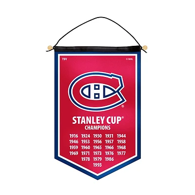 Banniere victoire des Canadiens de Montreal de la LNH (12 pouces sur 18 pouces)