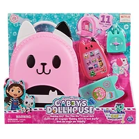 Gabby's Dollhouse, Gabby Girl On-The-Go Travel Set, Pretend Play Travel Toys, Toy Passport, Toy Phone and Compass Charm