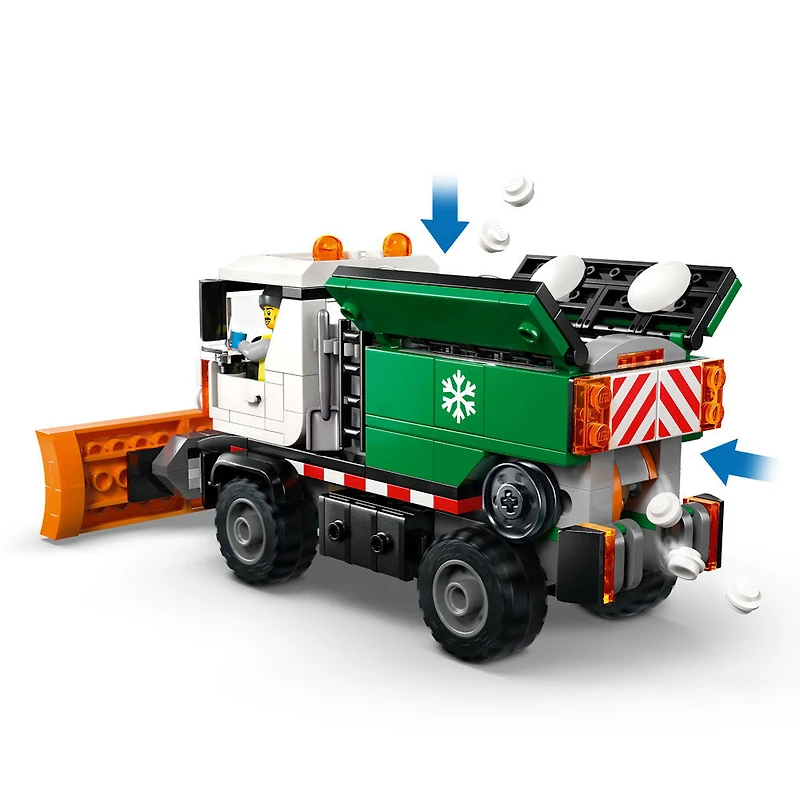LEGO City Le chasse-neige - Camion - Ensemble de Construction de Camion avec Figurine de Conducteur - 60490
