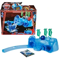 Bakugan Training Set avec Octogan, thème clan aquatique, figurine articulée personnalisable, cartes à échanger et coffret