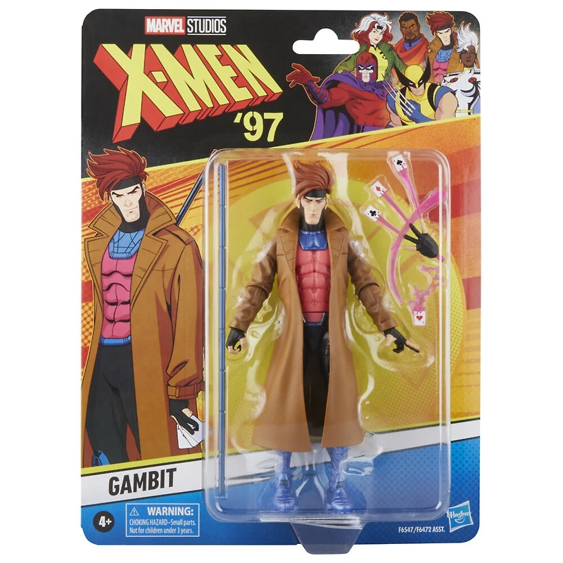 Hasbro Marvel Legends Series X-Men '97, figurine Gambit de 15 cm, figurines Marvels Legends