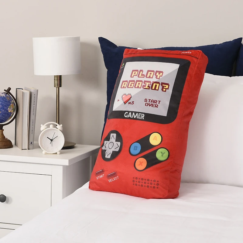 Controller Pillow, Play Again, 10" x 22"