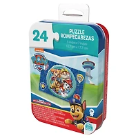 PAW Patrol, 24-Piece Jigsaw Puzzle from Spin Master Puzzles in Compact Travel Gift Tin PAW Patrol Toys Kids Puzzles