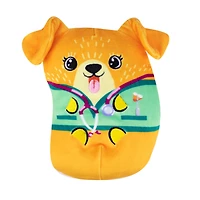 "Dogs Vs. Squirls" (Chien contre écureuils)  -CHONKS! Peluche de 6 pouces.