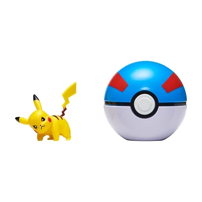 Pokémon - Clip 'N Go - Pikachu no 4 et Super Ball (Great Ball)