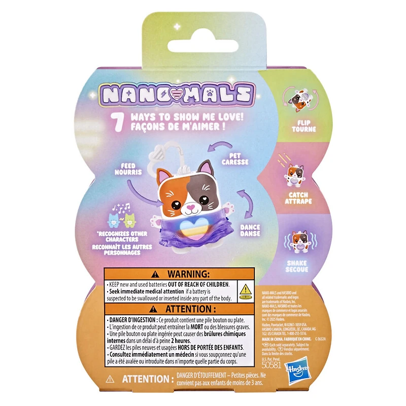 Hasbro Nano-mals Purrnelope the Calico Kitty Electronic Fidget Pet