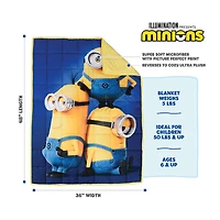 Couverture lestée pour enfants Minions Détestable Moi (36 x 48 pouces), 5 lbs