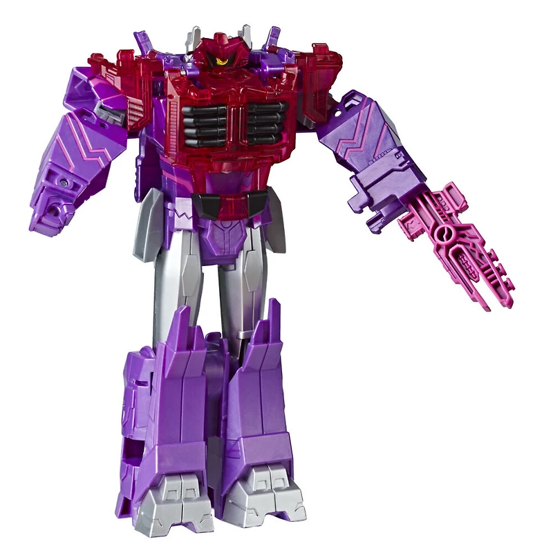 Jouets Transformers Cyberverse, figurine Shockwave, classe ultime, se combine à l'armure Energon pour gagner en surpuissance