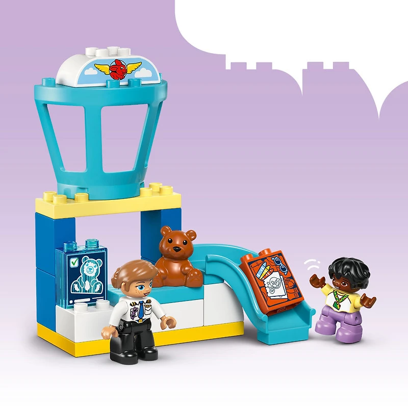 LEGO DUPLO Town First Time at the Airport Building Toy & Pretend Play Set for Kids, Ages 1.5+ - 10443