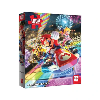 USAopoly Mario Kart "Rainbow Road" 1000 Piece Puzzle - English Edition