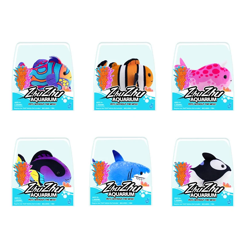 ZhuZhu Aquarium Motorized Fish Toy - 1 per order, colour may vary (Each sold separately, selected at Random)