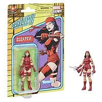 Marvel Legends, figurine de collection retro Elektra de 9,5 cm